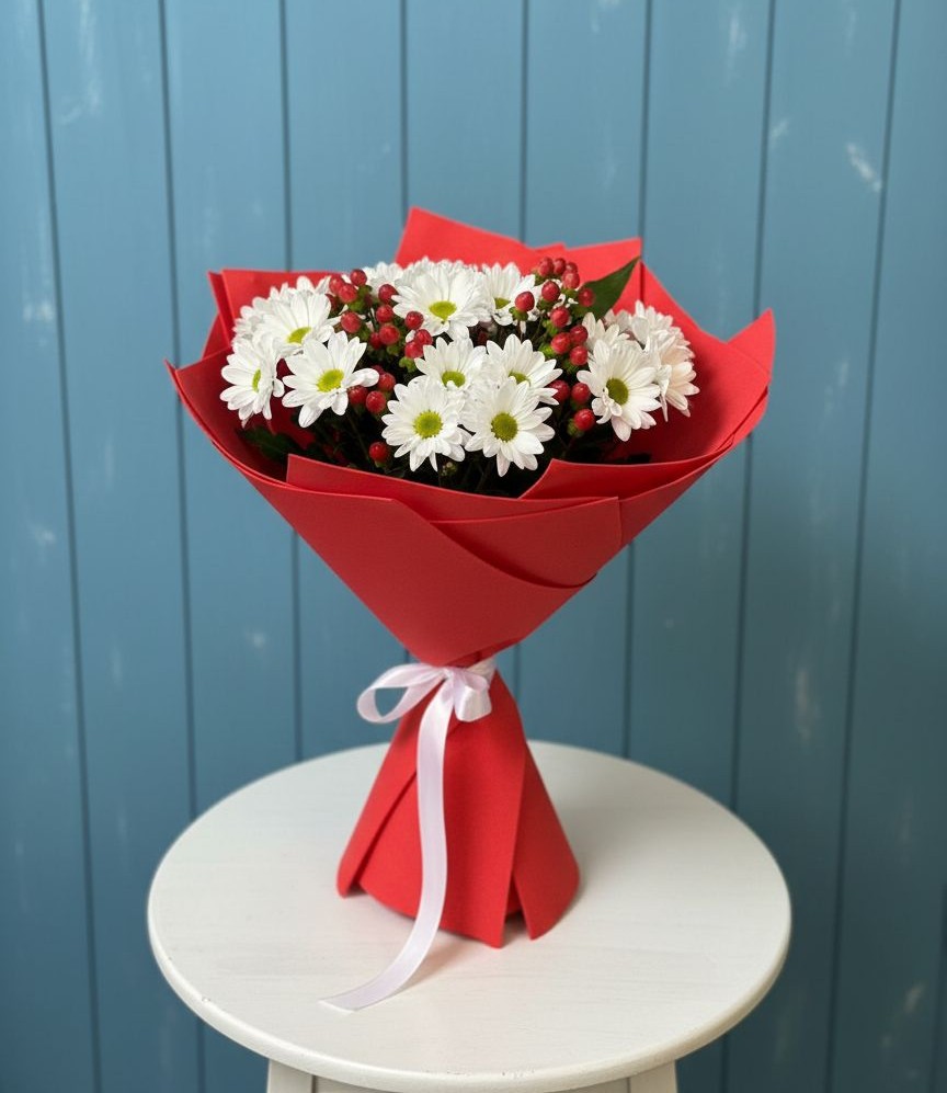 Букет цветов из: Хризантемы в Карабулаке