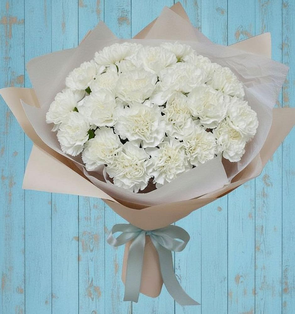 Букет цветов из: Гвоздики в Карабулаке