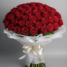 Букет 101 Красная роза Блэк Мэджик в Карабулаке