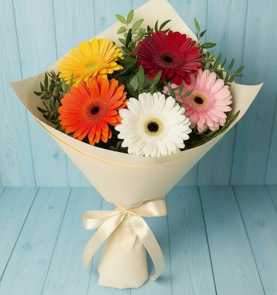 Букет цветов из: Герберы в Карабулаке