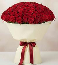 Букет 101 Красная роза Милано в Карабулаке