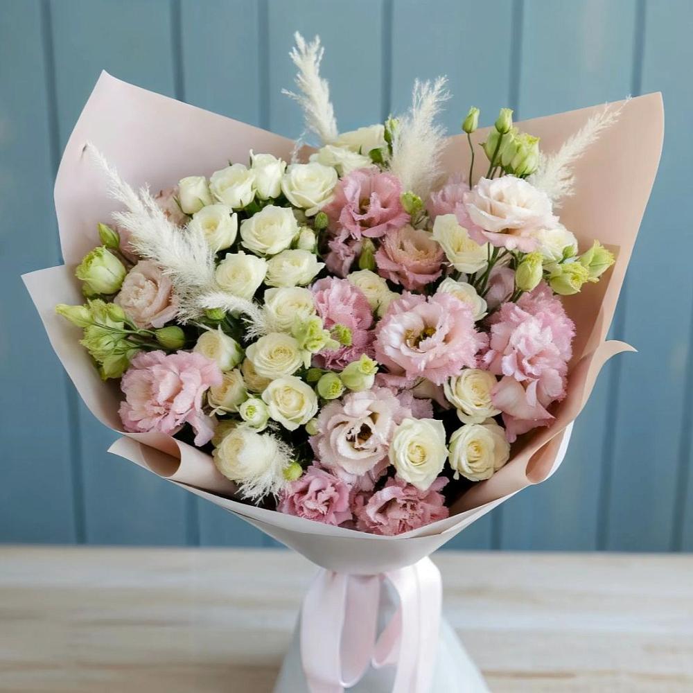 Букет цветов из: Альстромерии и Розы в Карабулаке