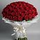 Букет 101 Красная роза Блэк Мэджик в Карабулаке