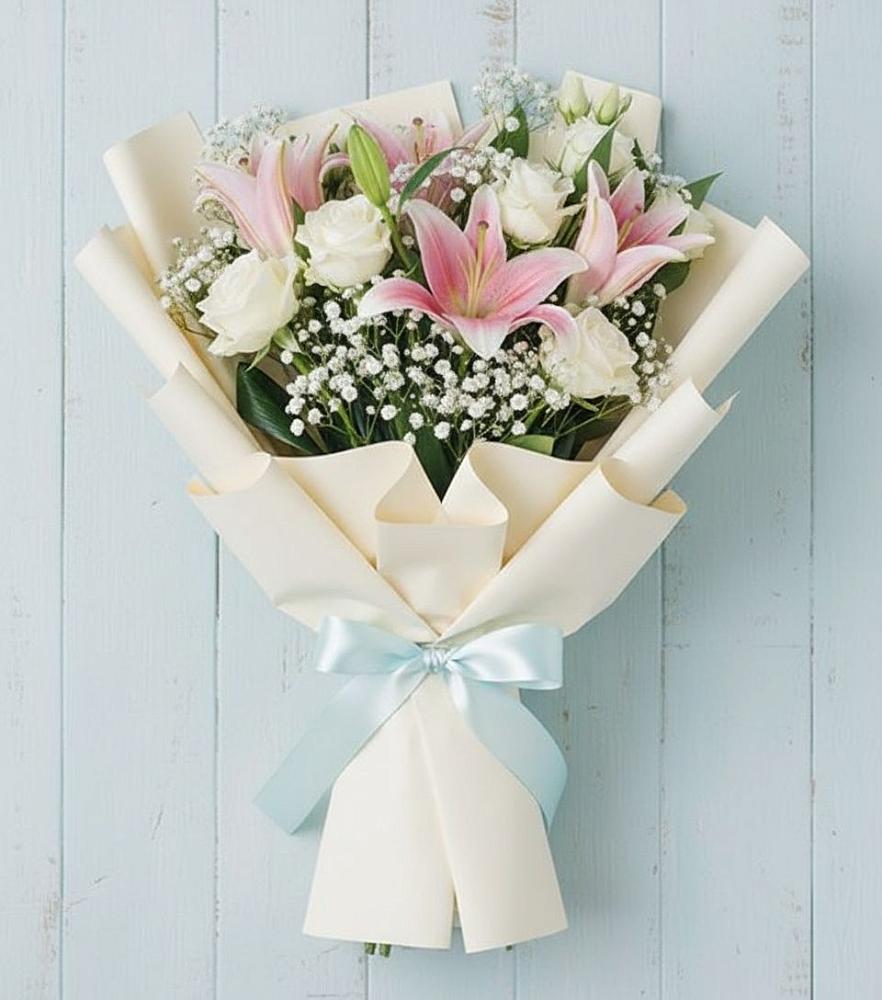 Букет цветов из: Лилии в Карабулаке