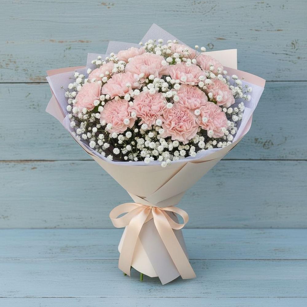 Букет цветов из: Гвоздики в Карабулаке