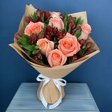 Букет цветов из:  Розы и Альстромерии в Карабулаке