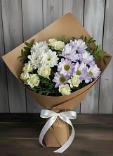 Букет цветов из:  Хризантемы и Розы в Карабулаке