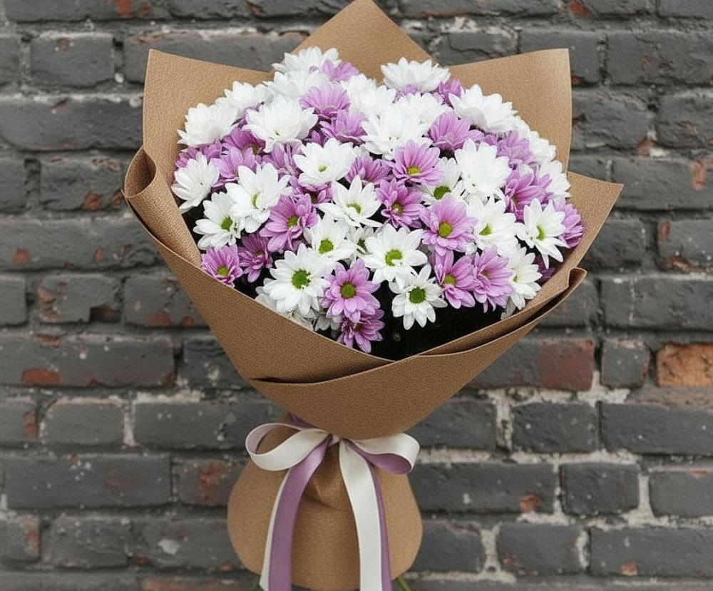 Букет цветов из: Хризантемы в Карабулаке