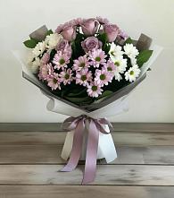 Букет цветов из:  Хризантемы и Розы в Карабулаке