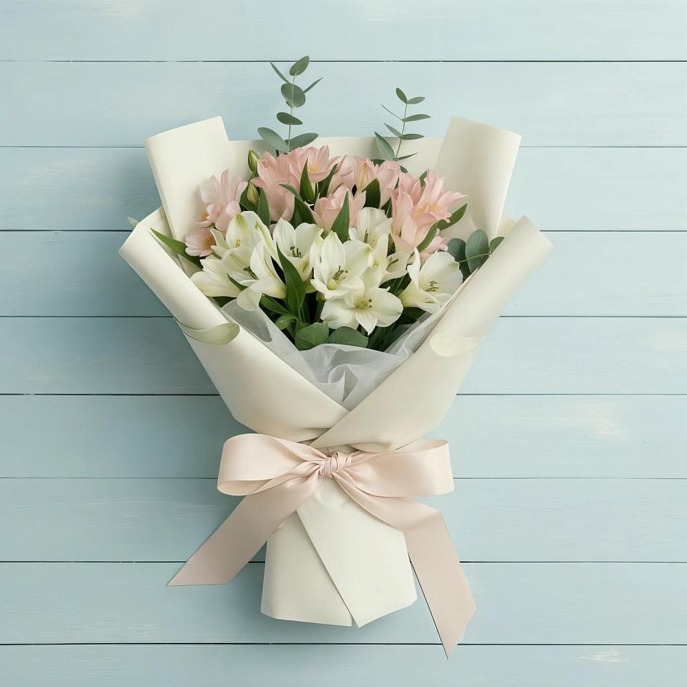 Букет цветов из: Альстромерии в Карабулаке